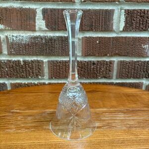 Bell vintage 24% lead crystal hand cut Grape etched Made in Hungary